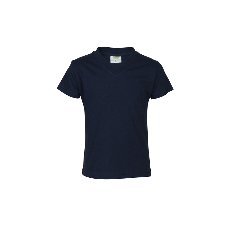 T-Shirt, kurzarm, V-Ausschnitt, Mädchen