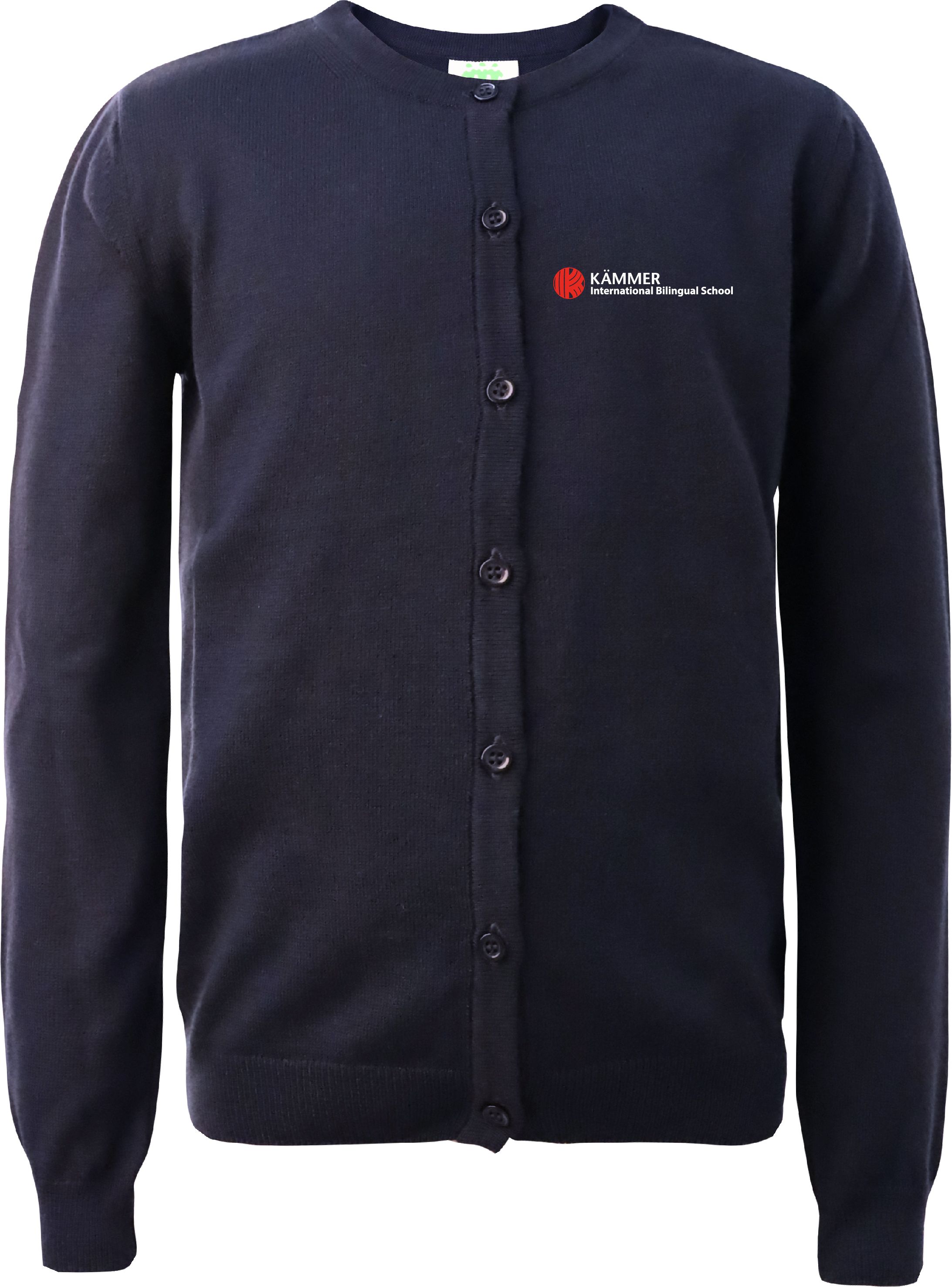 Strickjacke, Rundhals, geknöpft, Unisex