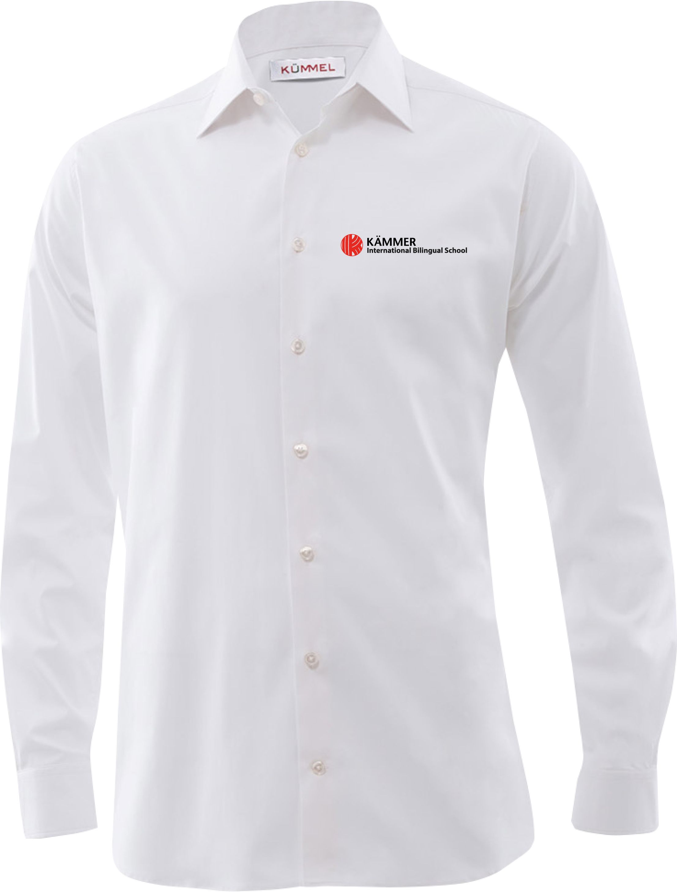 Stretchhemd, Kinder, langarm, slim fit