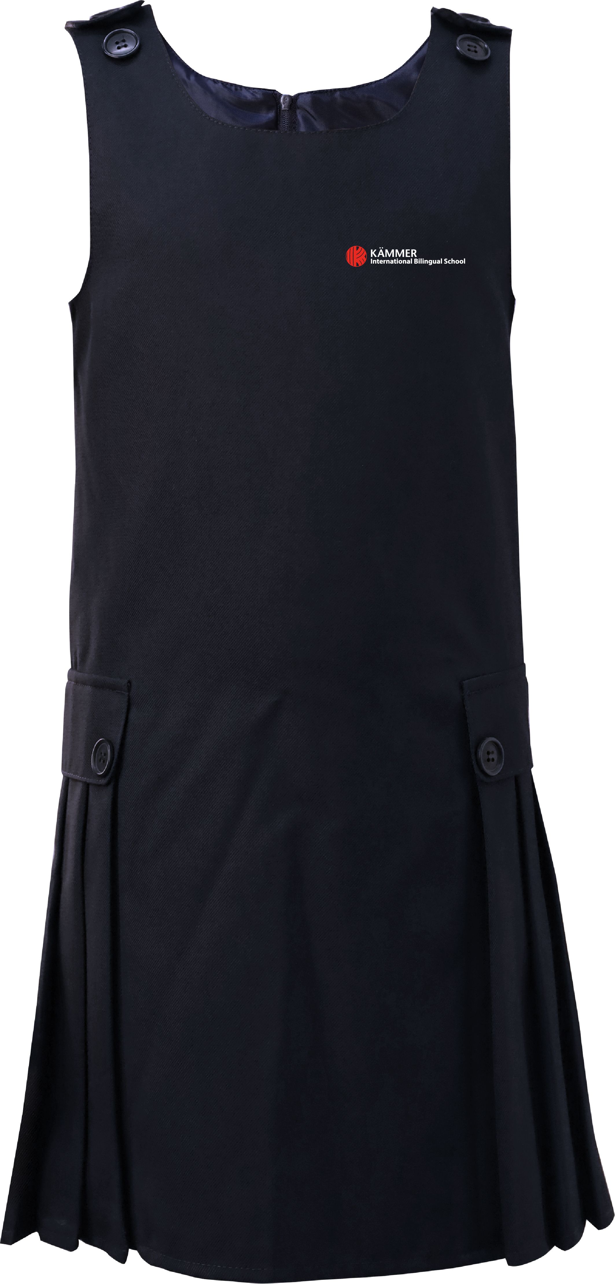 Trägerkleid, mit Falten, Mädchen